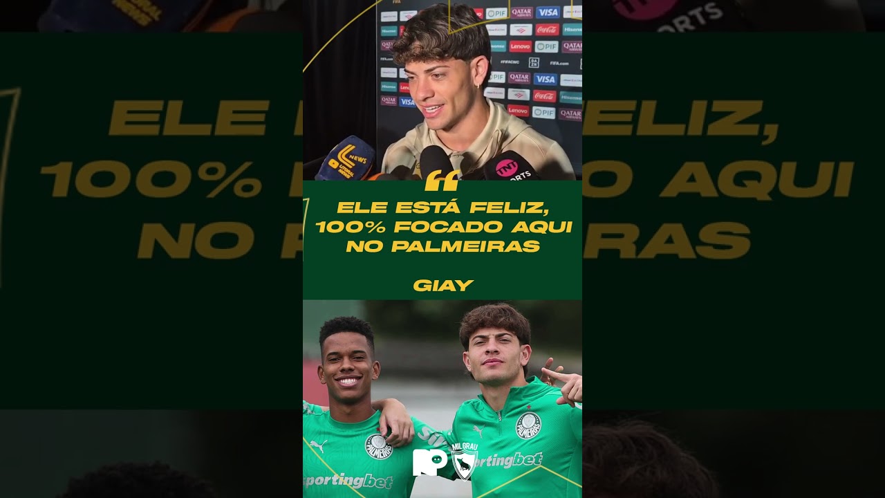 VEJA O QUE GIAY FALOU NA ZONA MISTA ANTES DE PALMEIRAS X BOTAFOGO NA COPA DO MUNDO DE CLUBES