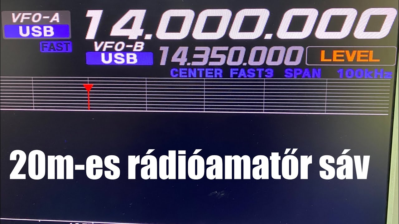 Rádióamatőr sávok (3) 7200 kHz - 14000 kHz és a 20 m-es sáv