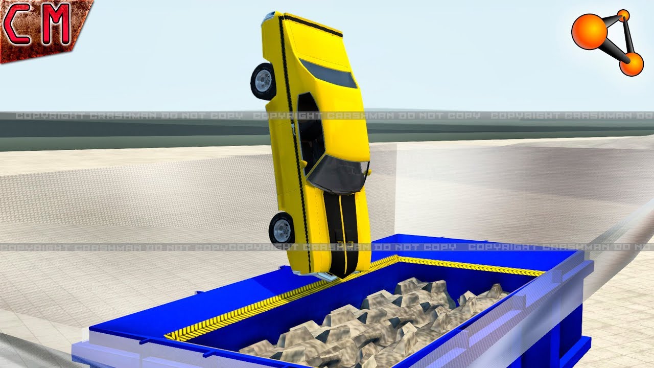 Smashing and shredding cars BeamNG Drive #7