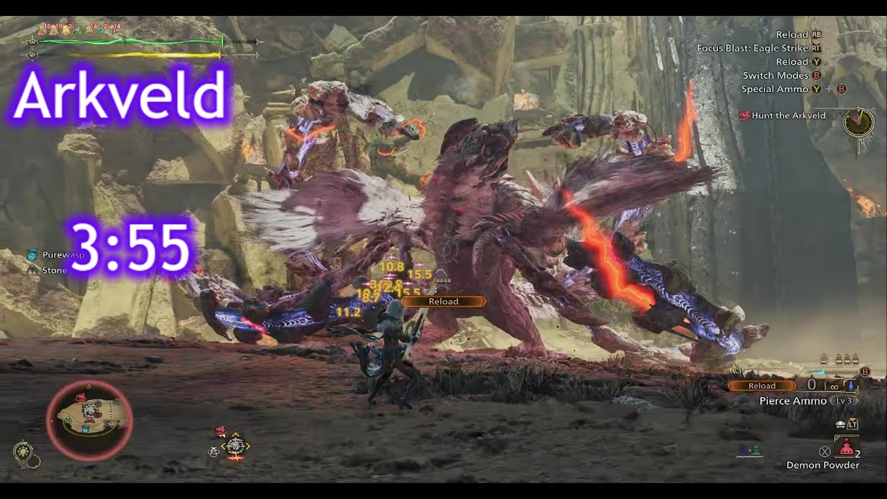 【MHWilds】TA Arkveld アルシュベルド Pierce LBG ¤3:55¤