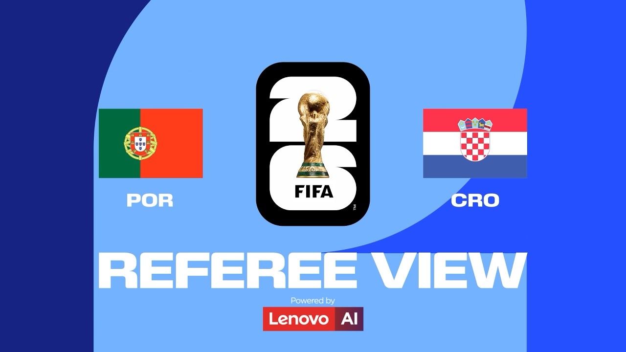 Ronaldo Scores First World Cup Knockout Goal vs. Croatia | Ref's POV | Powered by Lenovo