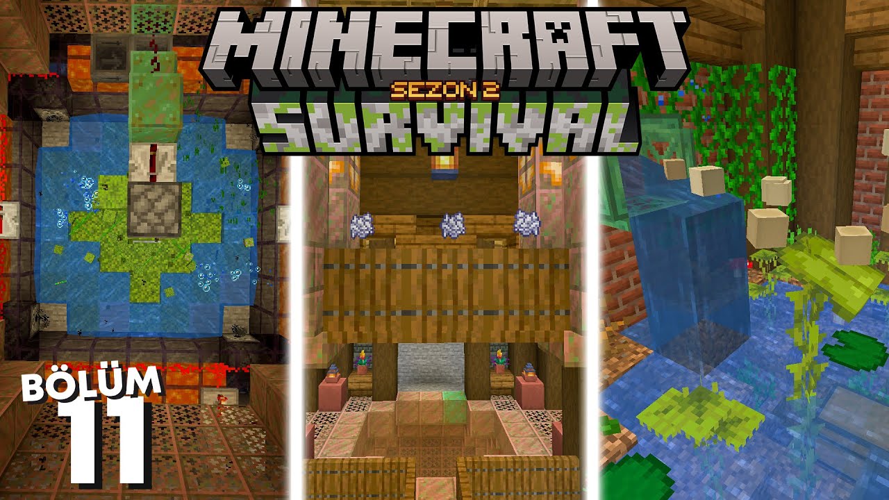 Taşı Kemiğe Dönüştüren YOSUN FARMI! - Minecraft Survival #11