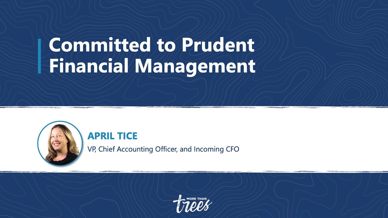 Committed to Prudent Financial Management - April Tice