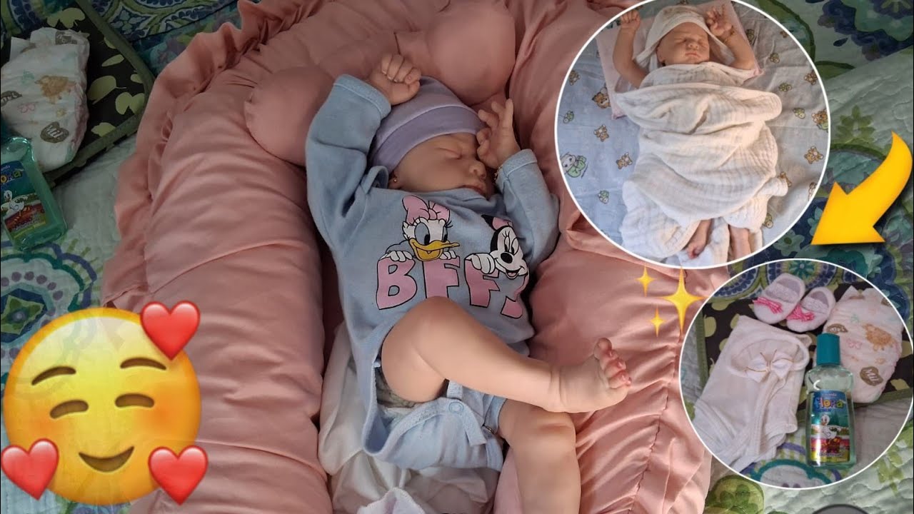 ROTINA  DA MANHÃ COM A MINHA BEBÊ REBORN recém-nascida 