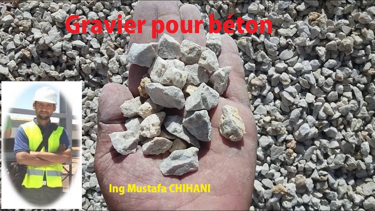 Gravier pour béton