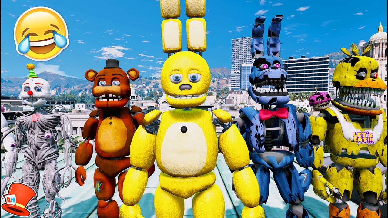 SPRING BONNIE! BRAND NEW BONNIE ANIMATRONIC! (GTA 5 Mods FNAF RedHatter)