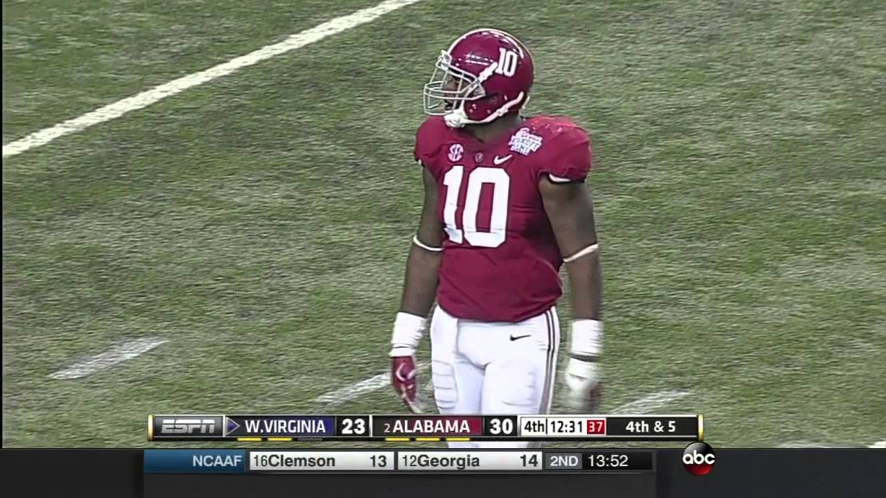 Landon Collins Lays Out West Virginia Receiver