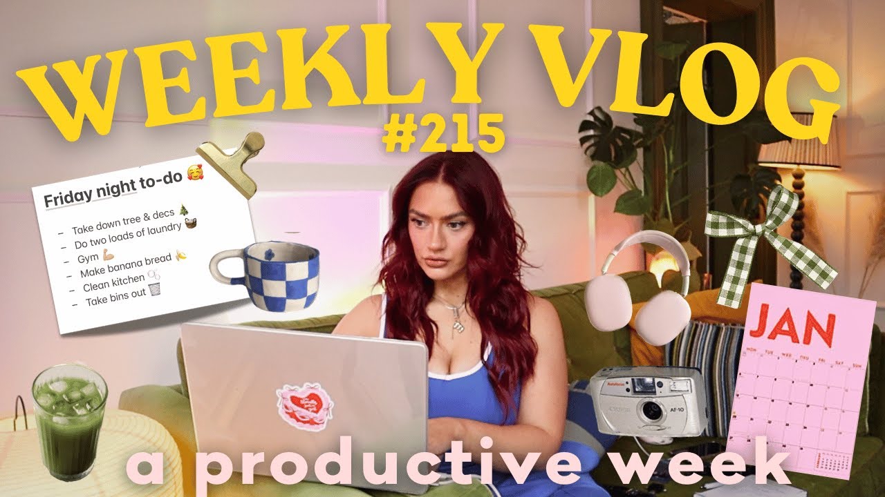 a productive week in my life 💻✅ & some self care 🧖‍♀️🫧 | WEEKLY VLOG #215