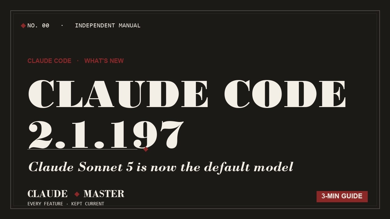 Claude Code 2.1.197: Claude Sonnet 5 is now the default model | Claude Master