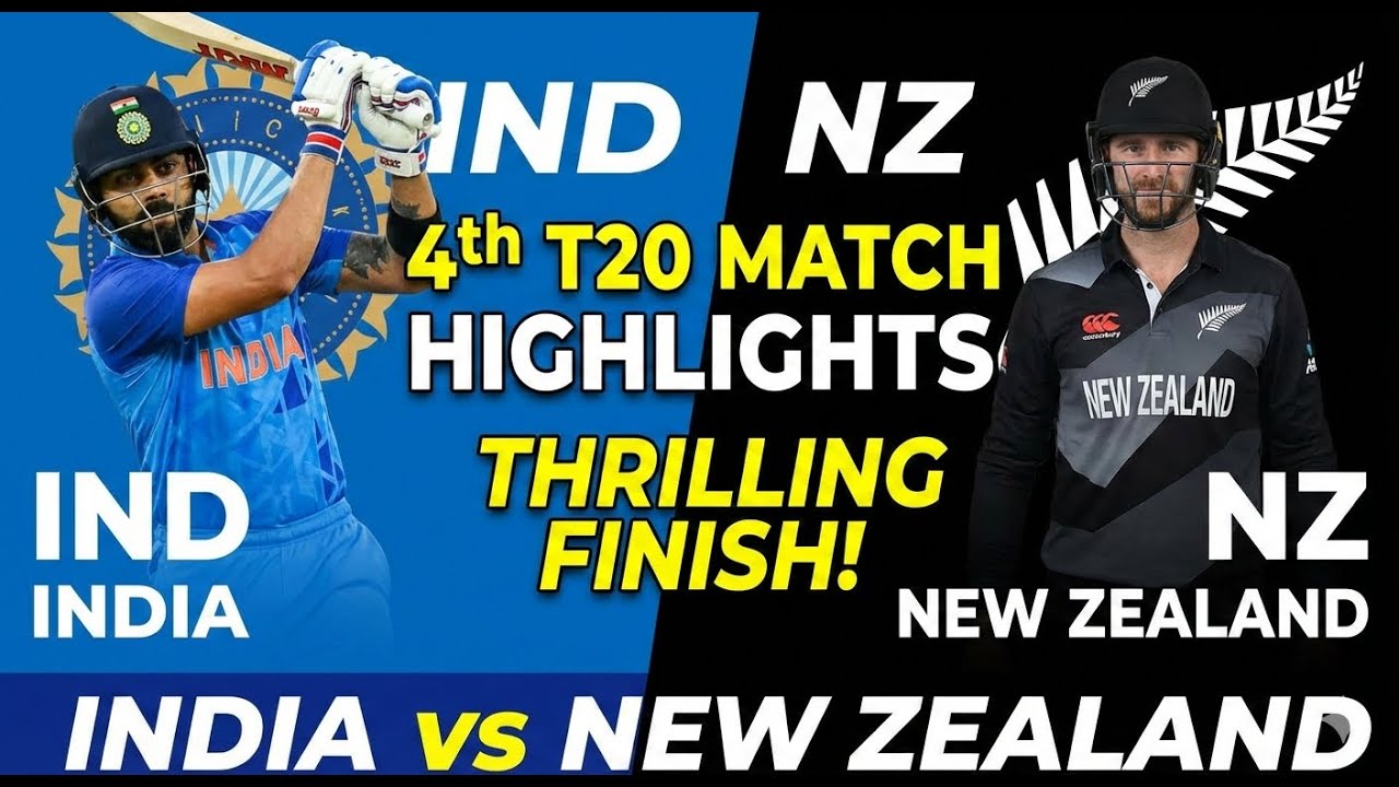 India vs New Zealand 4th T20 Cricket Match live watch online #CricketIndia #Cricket26