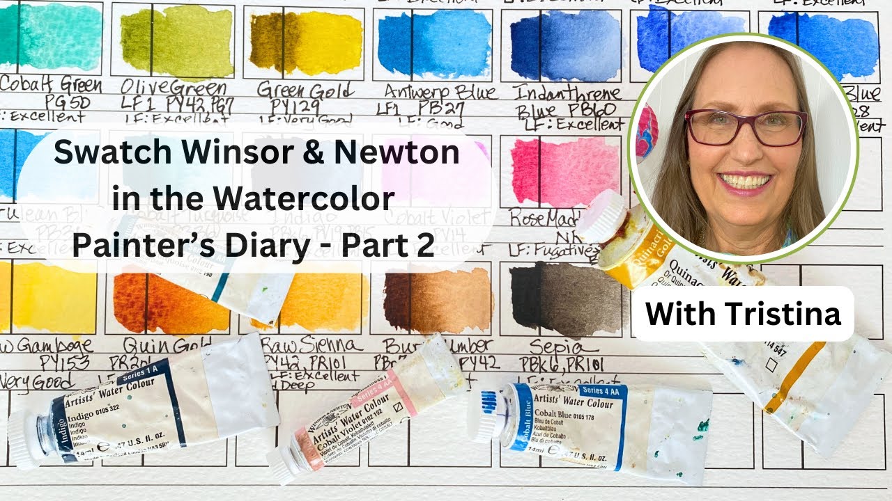 Winsor Newton Watercolors Swatches on The Painter's Color Diary Part 2 