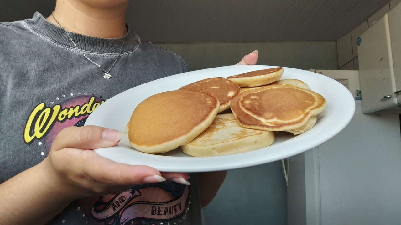 ASMR relaxe e aprenda essa receita deliciosa de panquecas 🥞✨