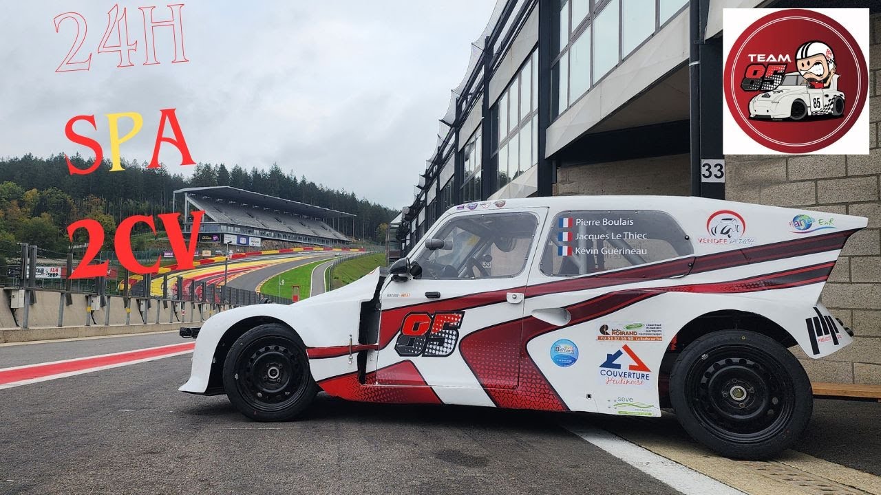 J'ai fais de l'assistance sur une 2cv hybride aux 24h de SPA avec la TEAM 85.