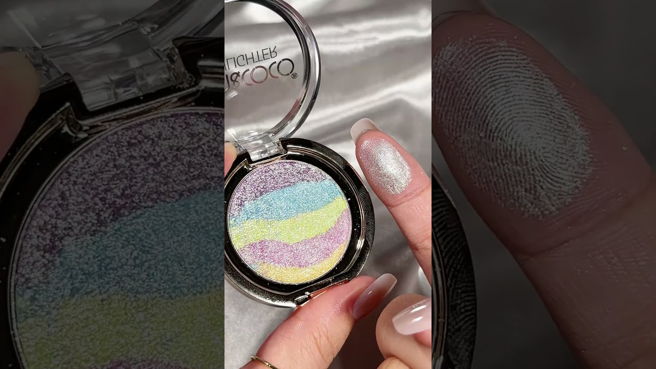 KEVIN&COCO Rainbow Highlighter✨🌈#kevincoco  #kevincococosmetics   #makeup #faceglow #highlights