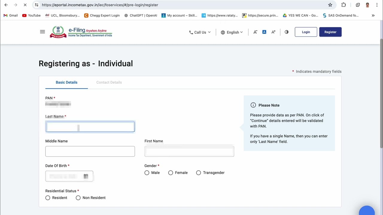 Registration in Income Tax Portal | Malayalam | India| Pan card | in 2 Min #incometax #pancard