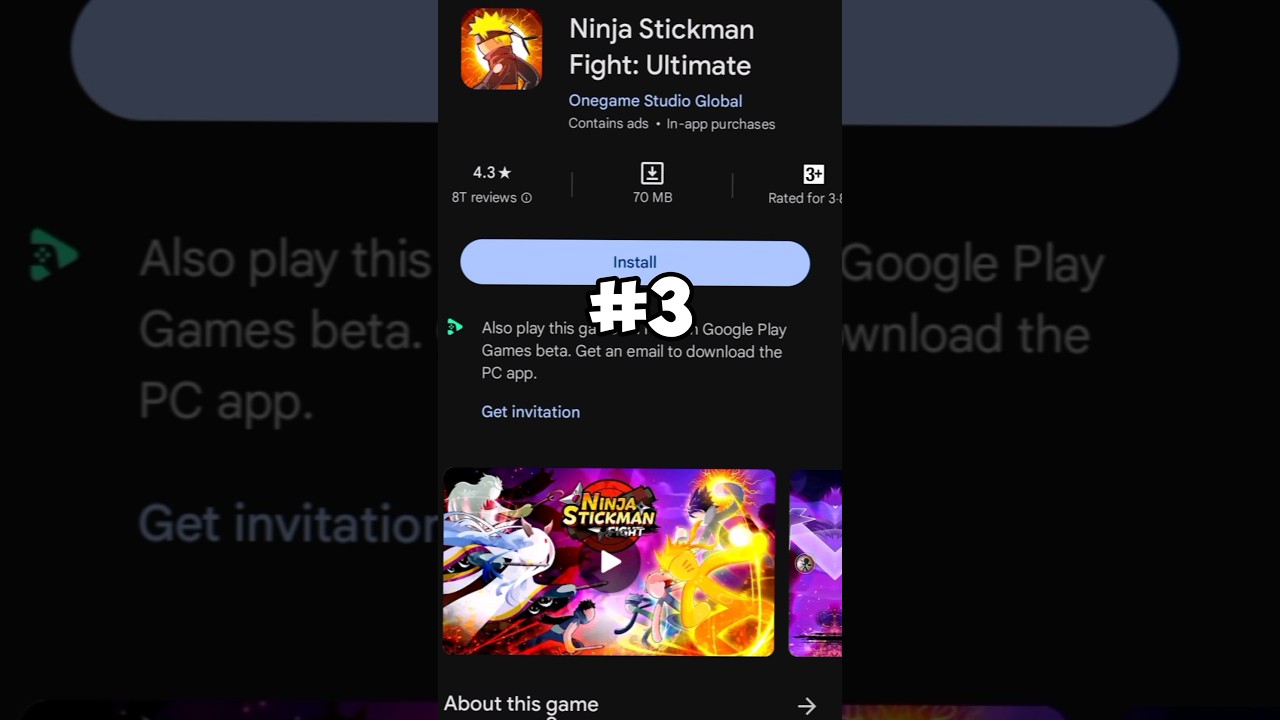 🔥TOP 3 *BEST* NARUTO GAMES FOR ANDROID #shorts #nature