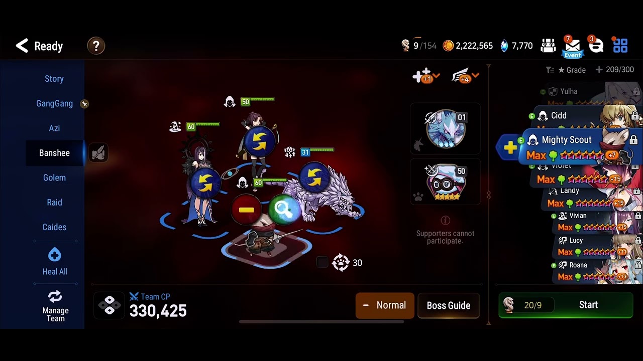 Epic Seven Banshee one shot Mighty Scout carry :o