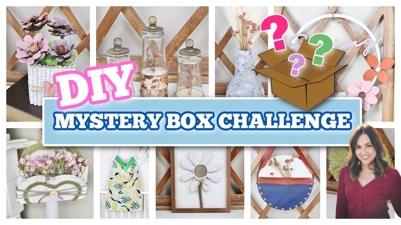 **MUST SEE** MYSTERY BOX CHALLENEGE | *NEW* SPRING DECOR DIY'S ON A BUDGET