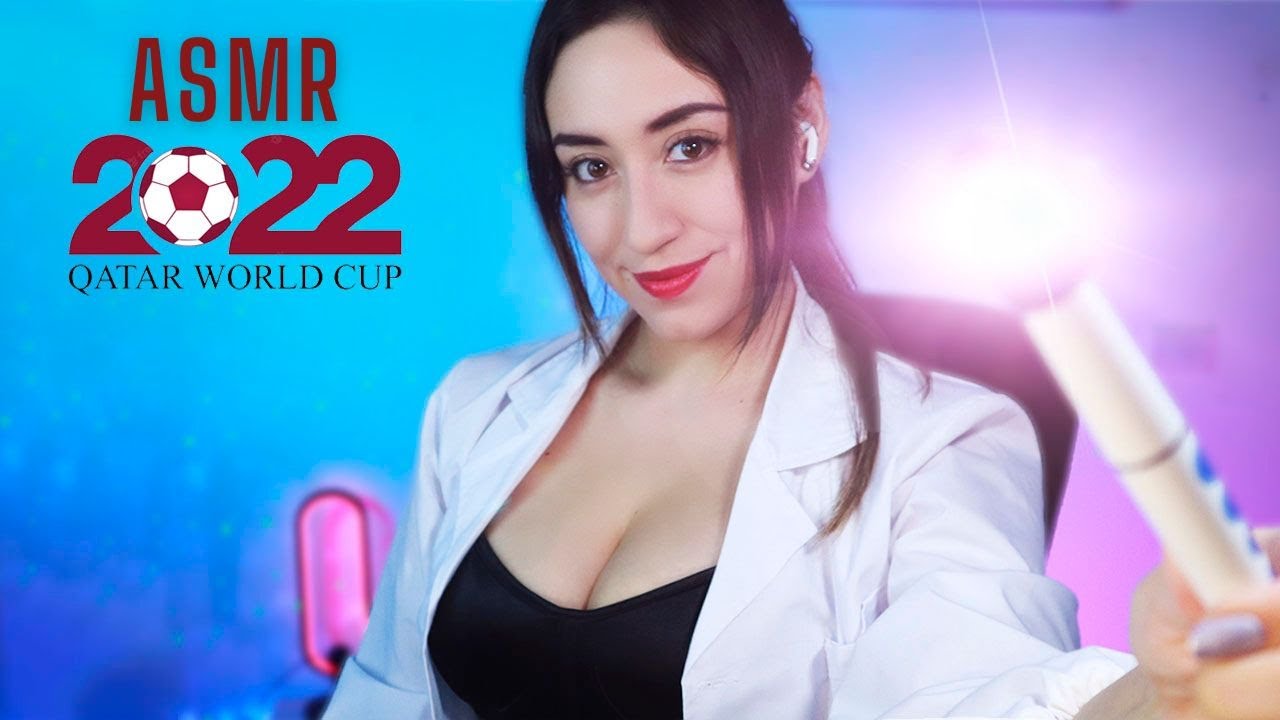 ⚽️ ASMR MEDICO FUTBOL ⚽️ EXAMEN DE NERVIOS CRANEALES antes de tu PARTIDO 🩺 Asmr Roleplay en ESPAÑOL