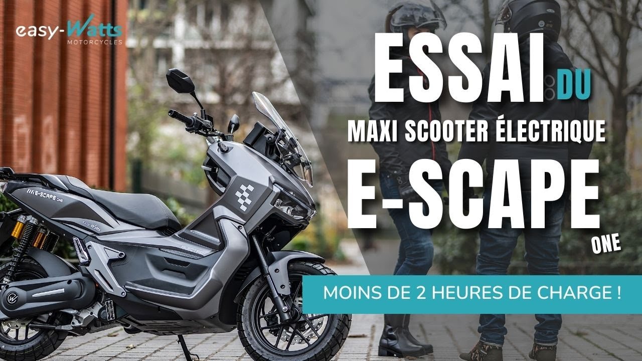 Essai complet du scooter électrique 125cc e-scape one