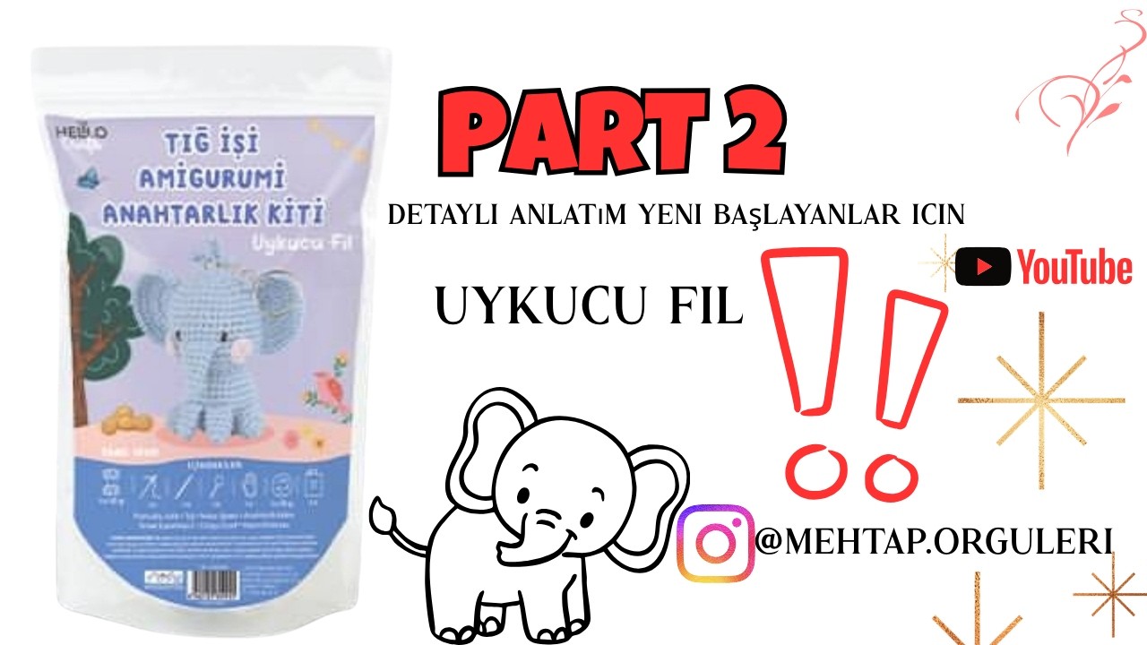 Uykucu fil part 2 #amigurumi #bimaktüel 