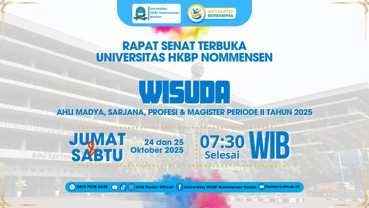 [ LIVE ] RAPAT TERBUKA SENAT UNIVERSITAS HKBP NOMMENSEN - WISUDA PERIODE II - JUMAT, 24 OKTOBER 2025