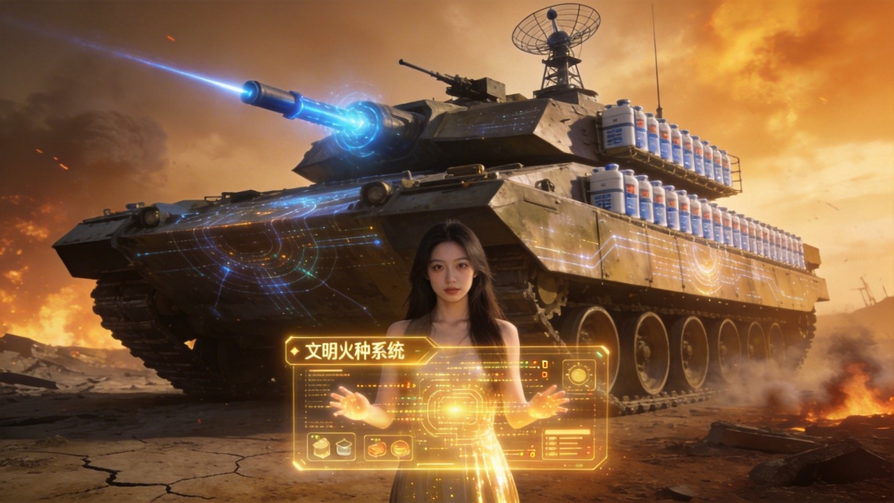 核爆廢土：我綁定文明火種！開局爆改雙層重型巴士為「末日坦克」！激光炮、雷達塔、無限淨水器！這巴士就是移動的皇宮！