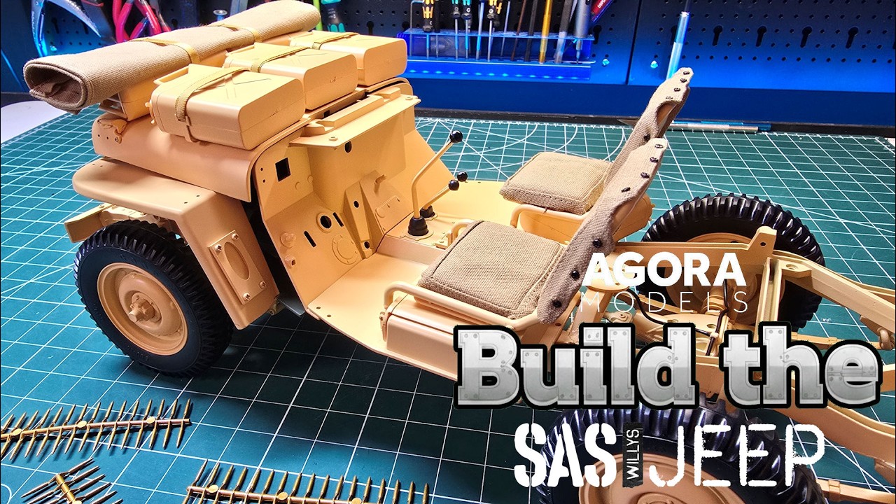 Модель джипа SAS Willys от Agora Models - Набор 7 - Этапы 56-52