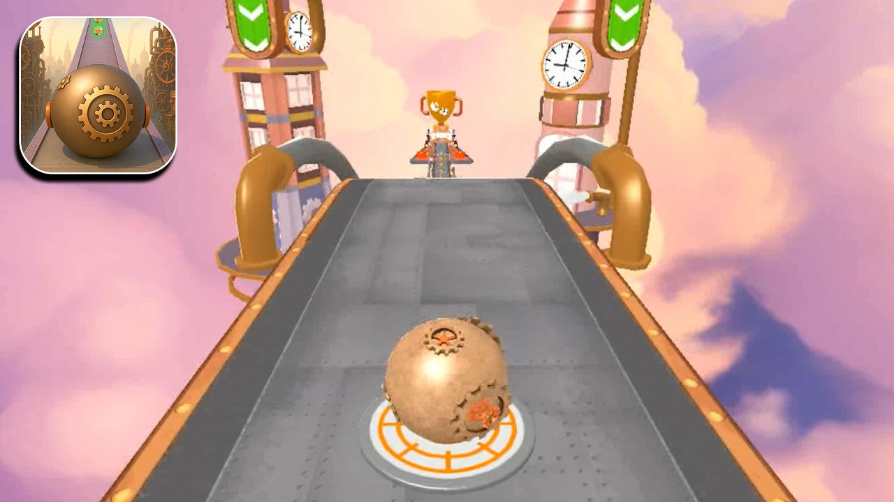 Steam Rolling Ball Going Game Speedrun Gameplay Level 1