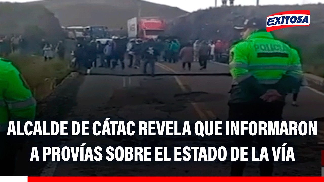 🔴🔵 Alcalde de Cátac revela que informaron a Provías sobre el estado de la vía