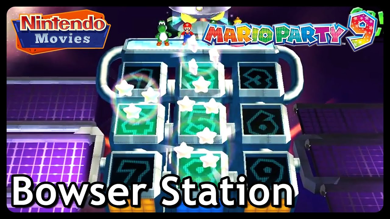 Mario Party 9: Bowser Station (2 players, Mario VS Luigi VS Peach VS Yoshi)