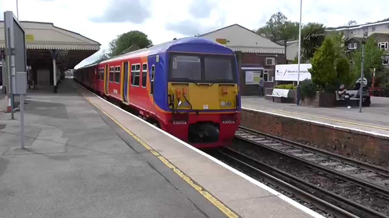 SWT class 456+455 passing Basingstoke