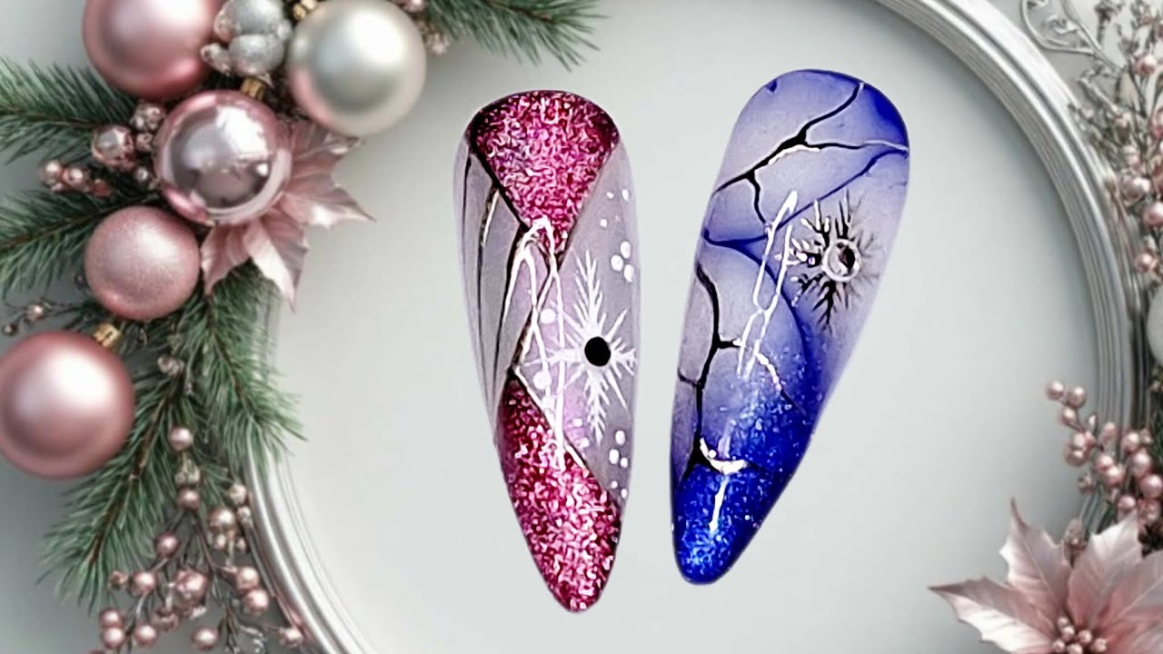 Идеи дизайна ногтей к Новому году 2026./Nail design ideas for New Year 2026.