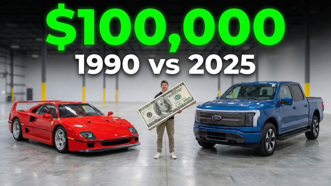 What $100,000 Gets You in Cars – 1990 vs 2025