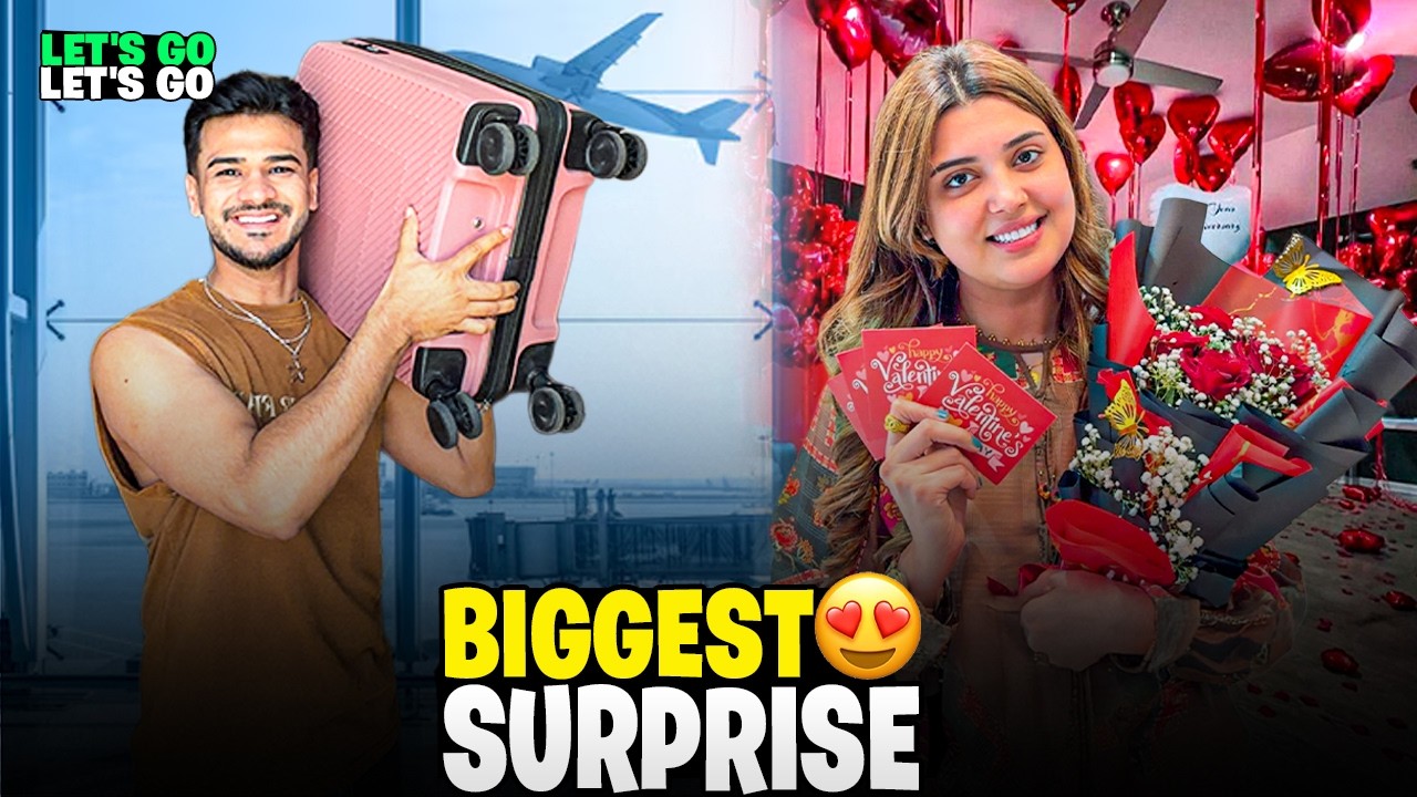 Valentine’s Day Pr Kanwal Ko Biggest Surprise Diya 😍 || Dubai Ja Rhy ✈️