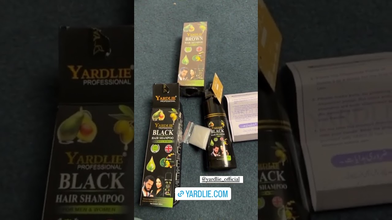 Yardlie Hair Color Shampoo Unboxing by Merium Pervaiz. #yardlie #yardliehaircolorshampoo