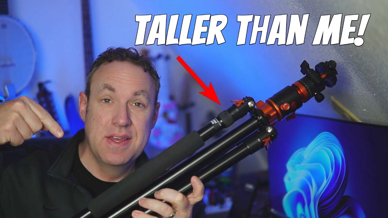This K&F Concept 94 Inch Camera Tripod is perfect for filming at any angle. Super tall!