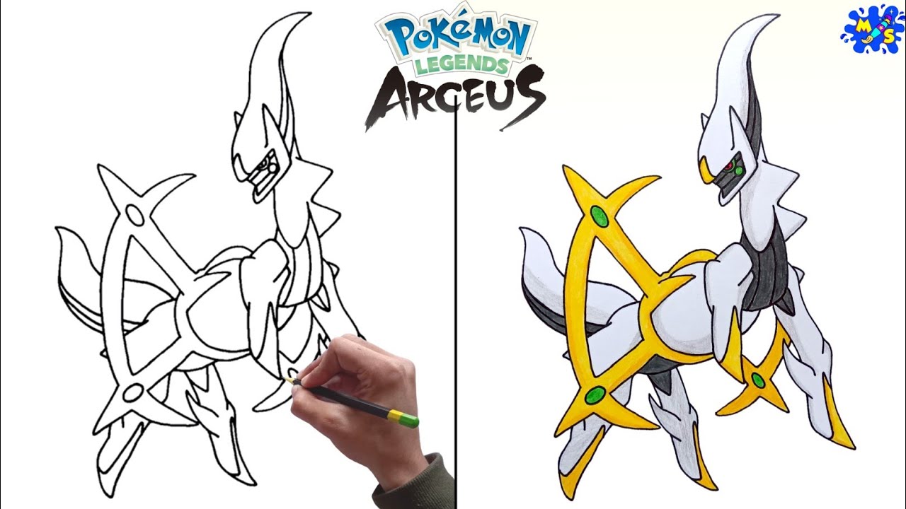 How to Draw Arceus Step by Step || Pokemon Legends Arceus
