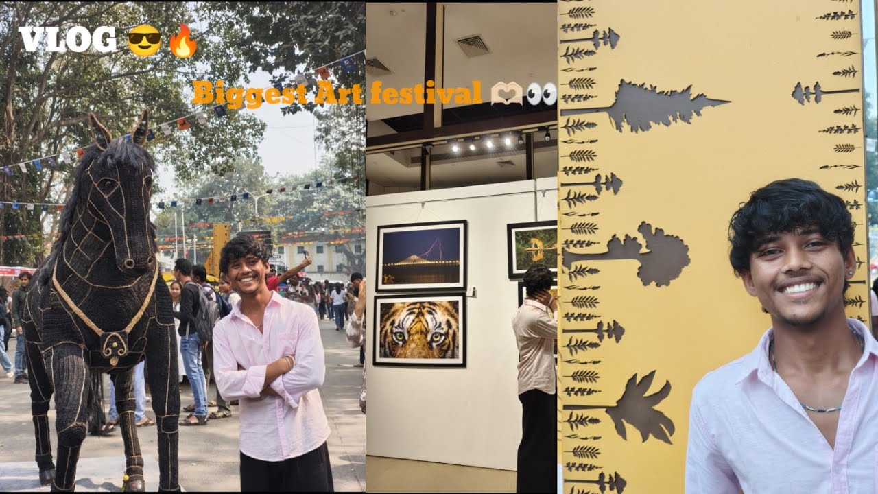 Mumbai biggest art festival 🎎 vlogging with Vishal bhayyy 😁👀