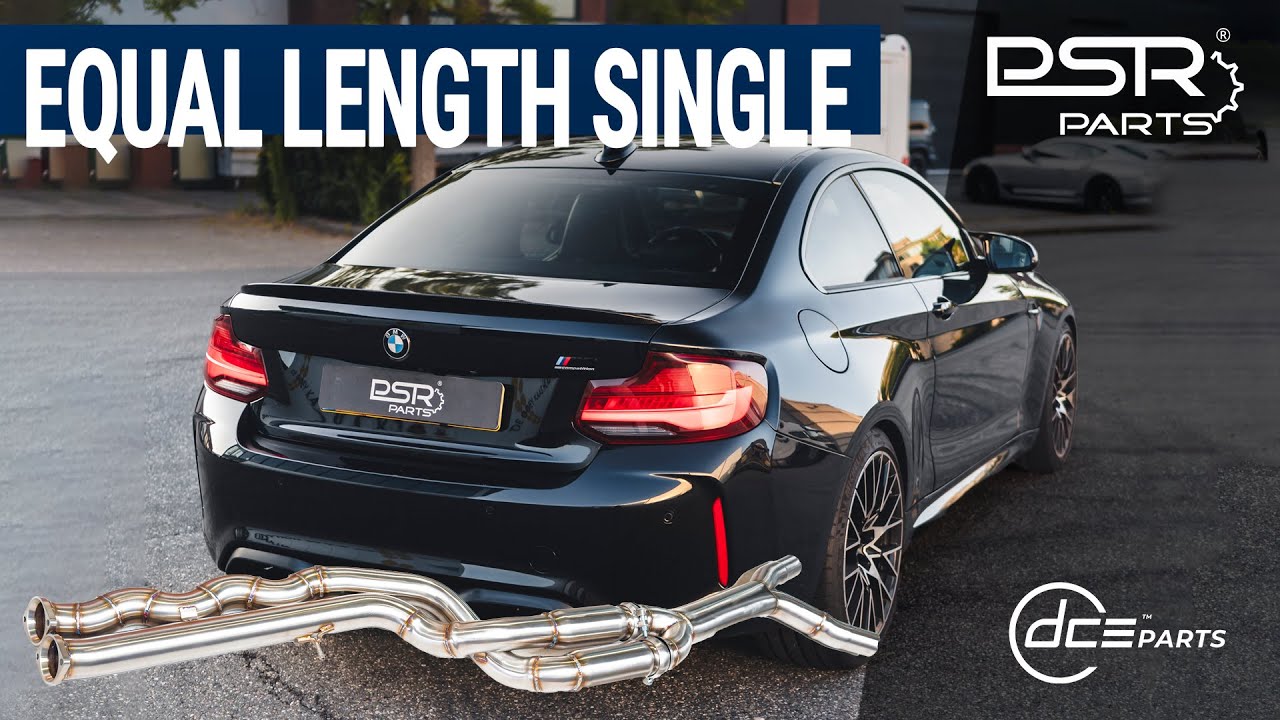 BMW S55 M2 F87 Competition Equal Length Single Hybrid Midpipe! NO RASP Equal Length UNIQUE SOUND!