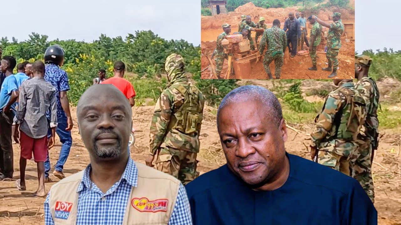 Breaking! Soldiers clash with NDC guys involved in galamsey