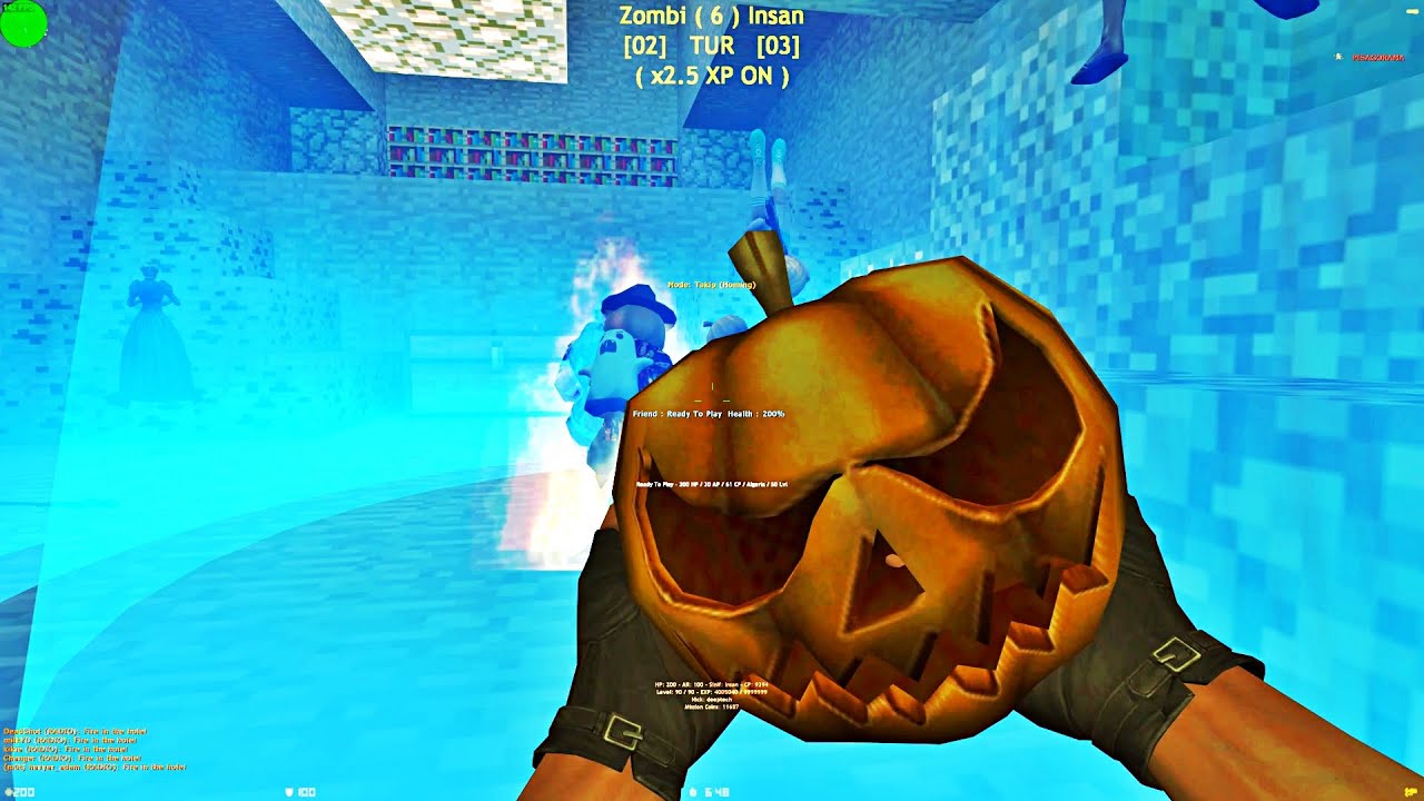 Counter-Strike: Zombie Escape Mod - ze_MINECRAFTWORLD2_dg on Dark Professional - 4K
