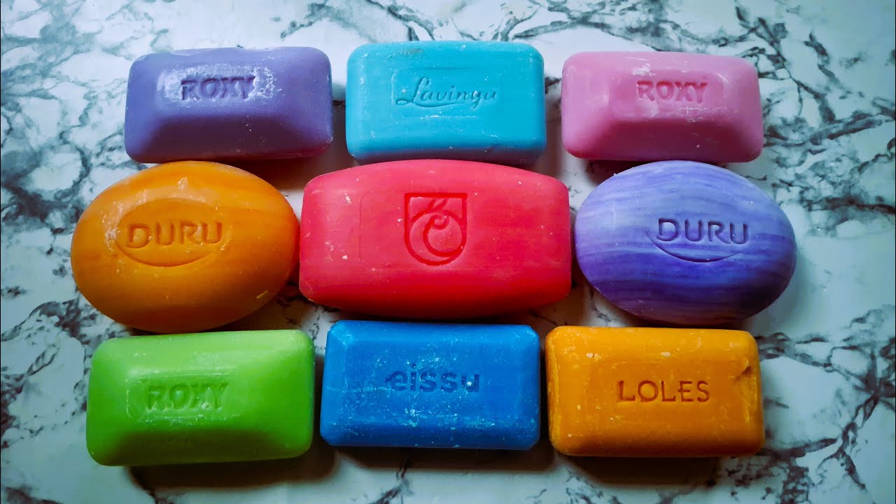 ASMR DRY SOAP CUTTING / COLORFUL DRY SOAP CARVING / Резка сухого мыла.