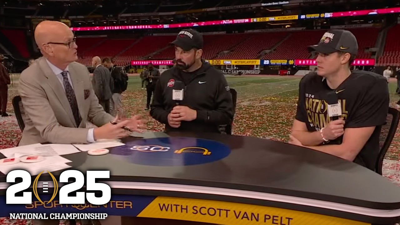 Ryan Day & Will Howard react to Ohio State winning the 2025 National Championship | SC with SVP