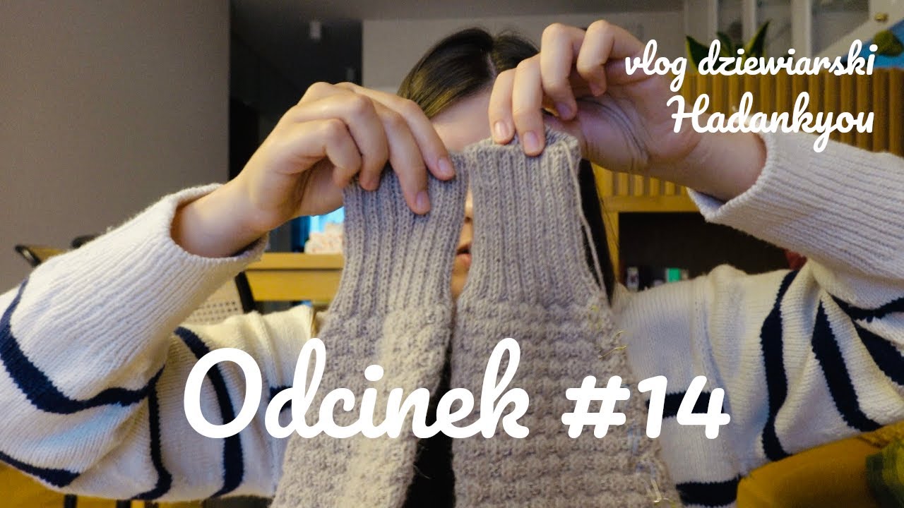 Vllog #14: clue 1 MKAL 2023, czapeczki, mini-mittenki, kardigan bez endu