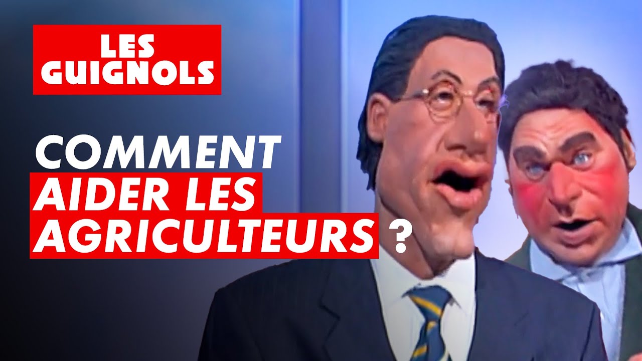 Sylvestre face à un agriculteur en colère - Les Guignols - CANAL+