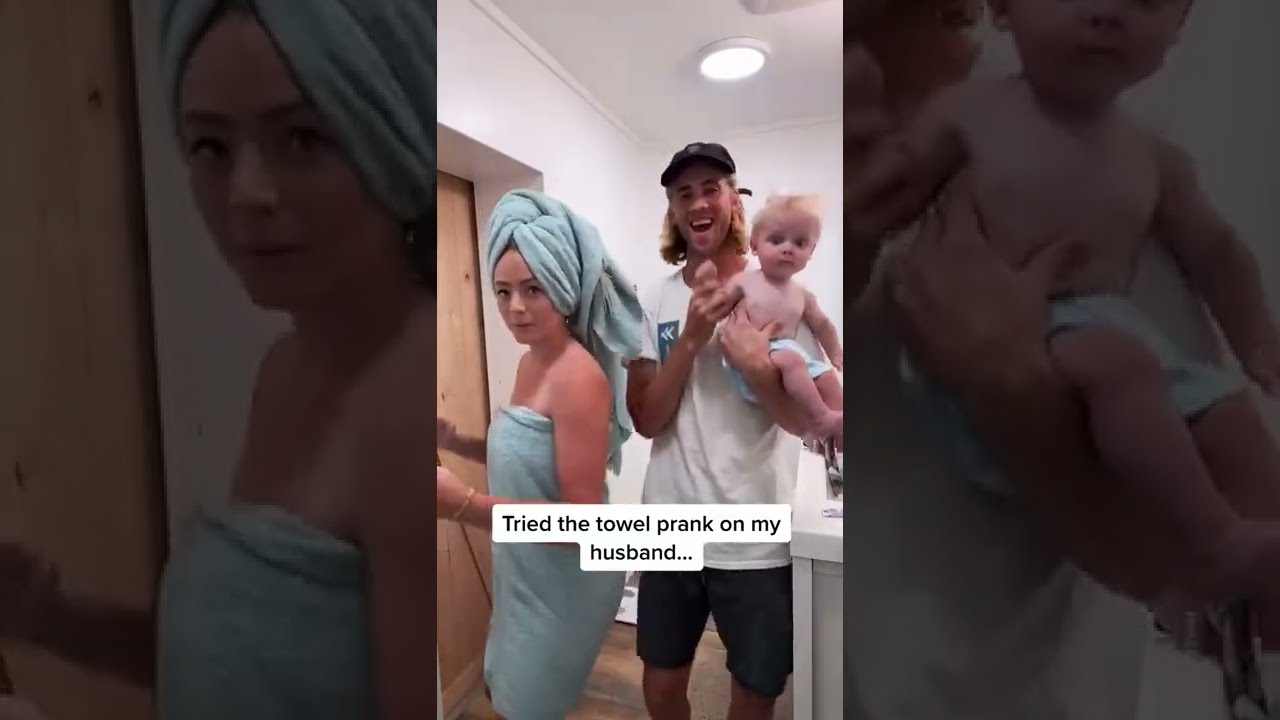 Tried the towel prank on my husband 