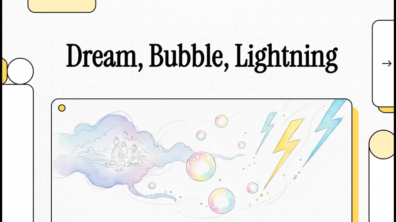 #DiamondSutra 32.Dream, Bubble, Lightning #Chapter32 #ResponseAndTransformation #Impermanence