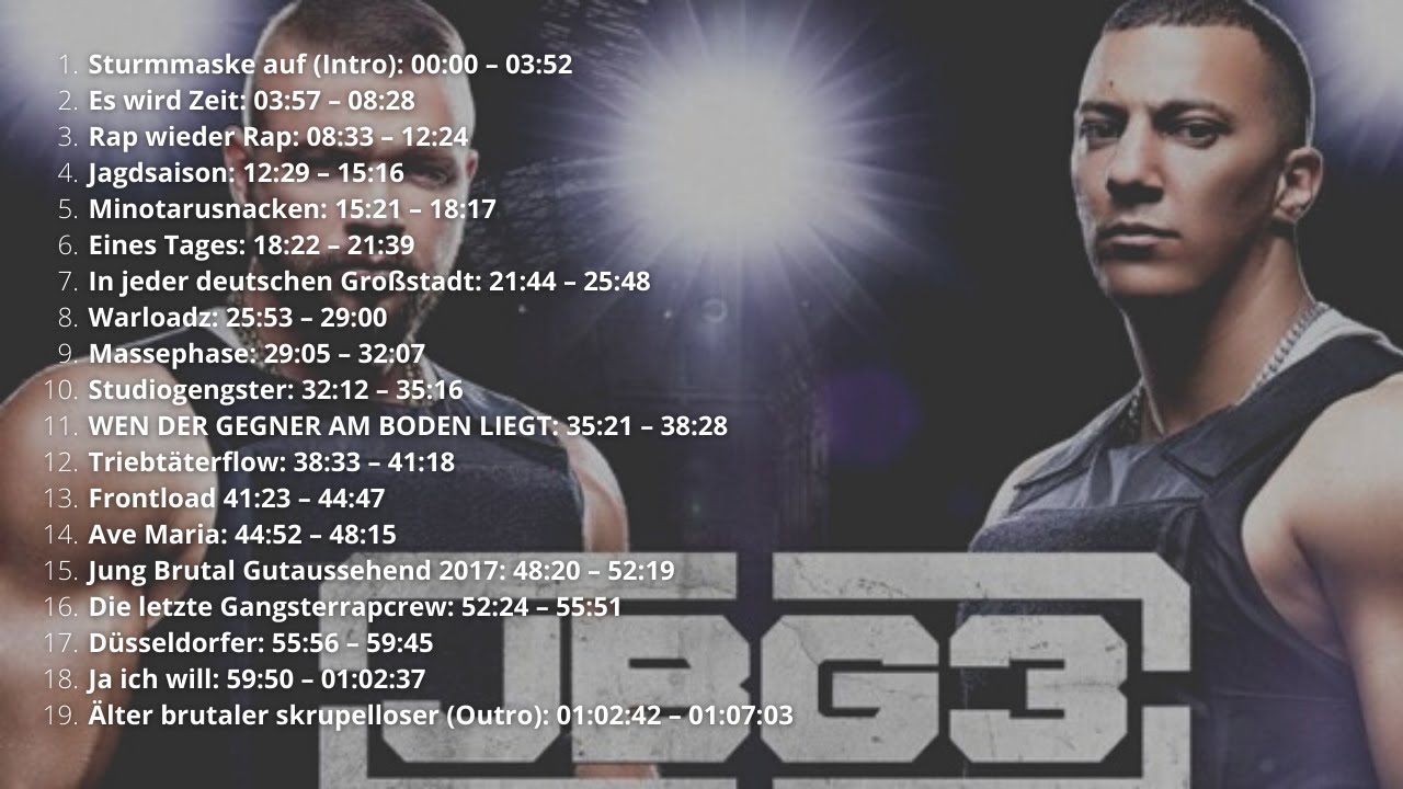 JBG3: Jung, Brutal, Gutaussehend | Vollalbum von Kollegah und Farid Bang