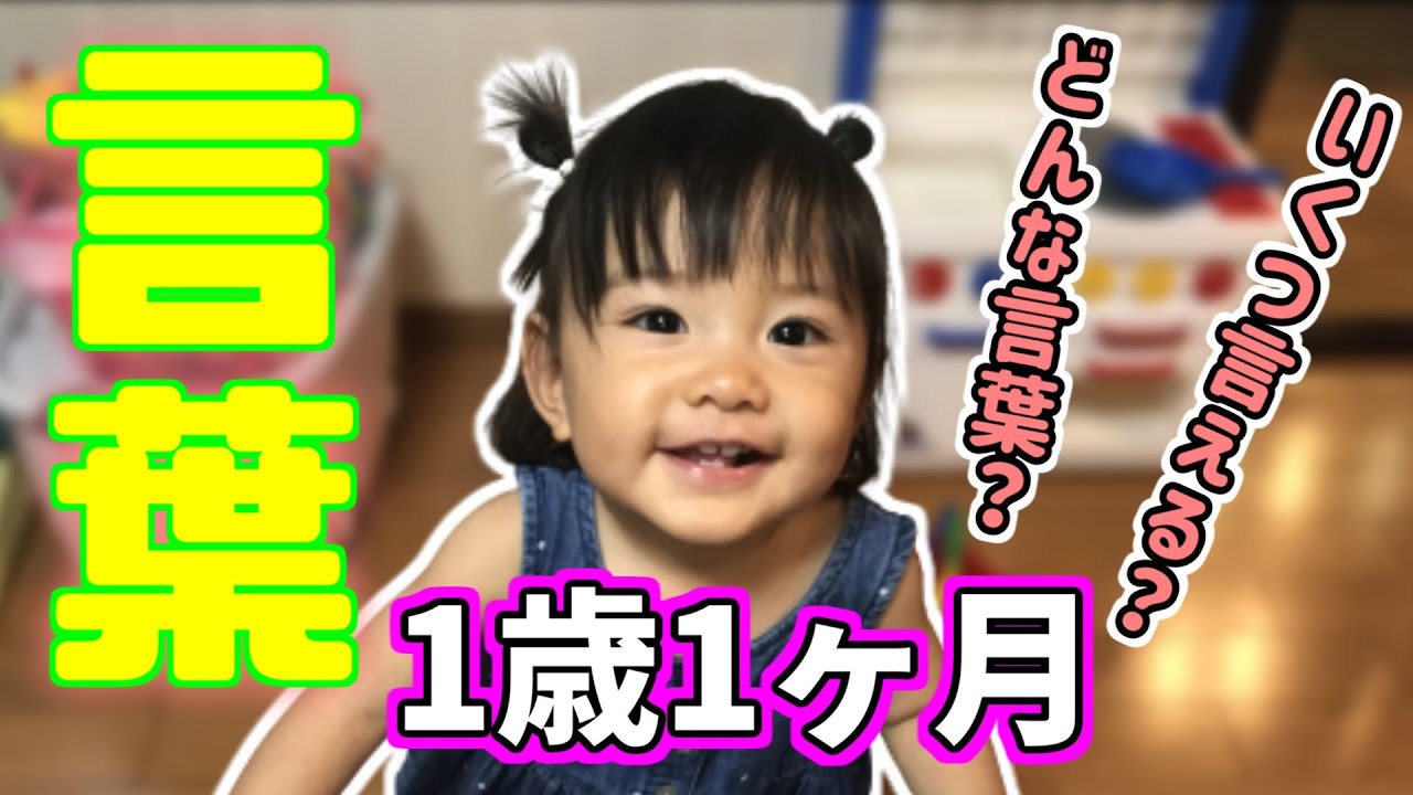 【 1歳1ヶ月 】赤ちゃんが言える言葉をチェックしてみた！【育児Vlog】/ What the words that a 1 year and 1 month old baby can say!